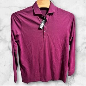 Greyson Golf Polo Shirt Mens XL Plum Long Sleeve Performance Clean Brrr New